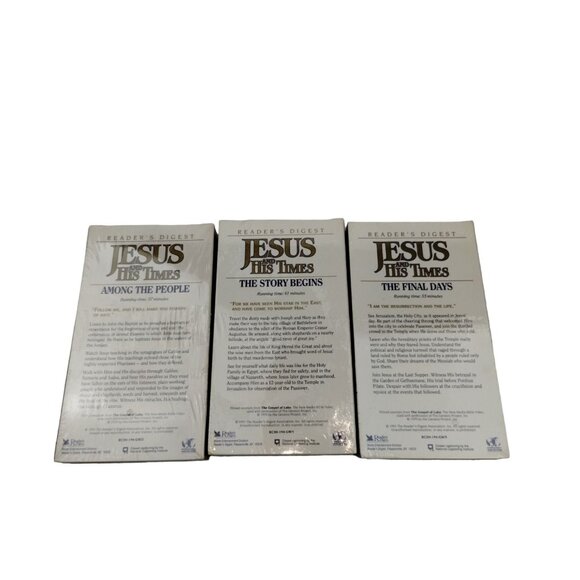 Readers Digest Jesus and His Times VHS Box Set 3 Tape Set, 1991 New - Picture 12 of 12